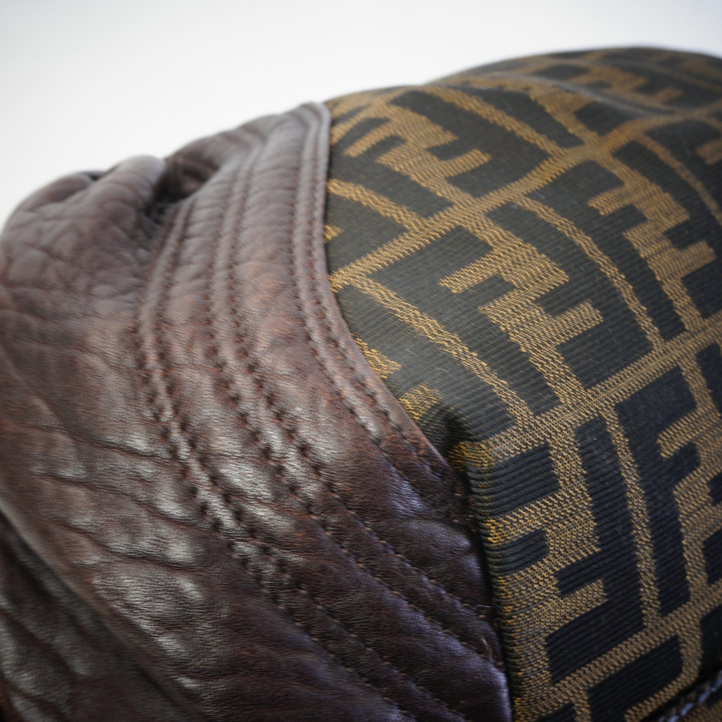 Fendi Zucca Brown Spy Bag GHW Medium