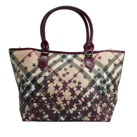 Burberry Berry Patent Leather Nova Printed Large SHW