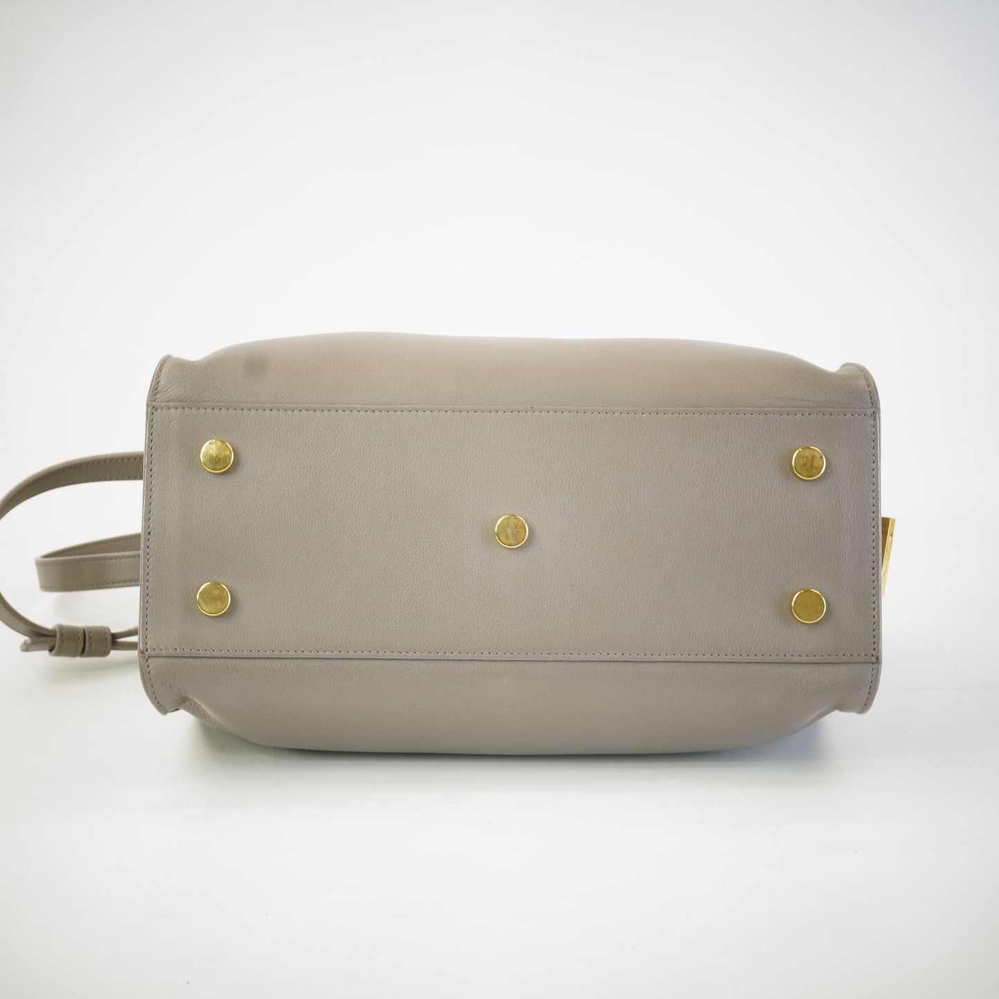 YSL	Cabas Monogram Grey Calfskin GHW Medium