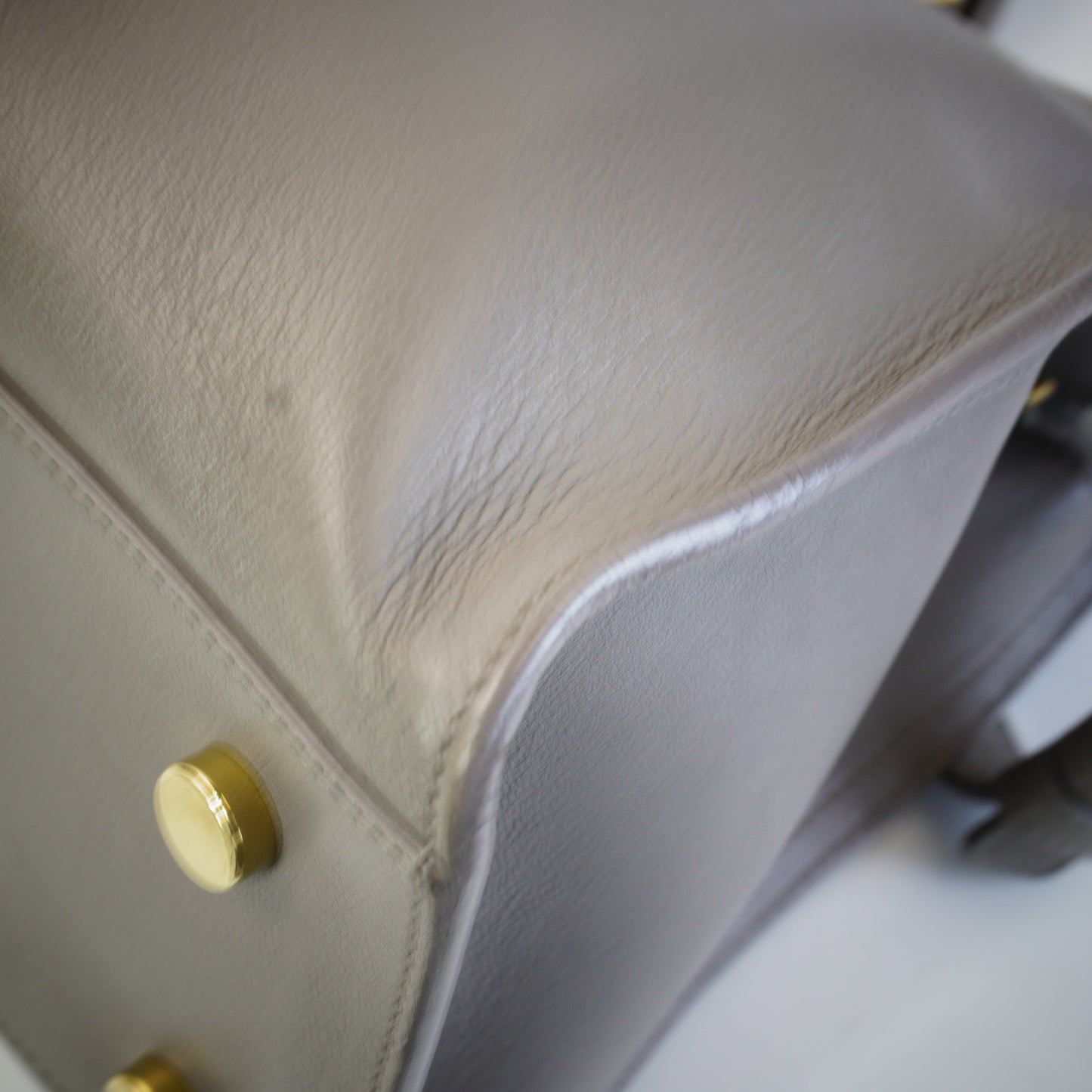 YSL	Cabas Monogram Grey Calfskin GHW Medium