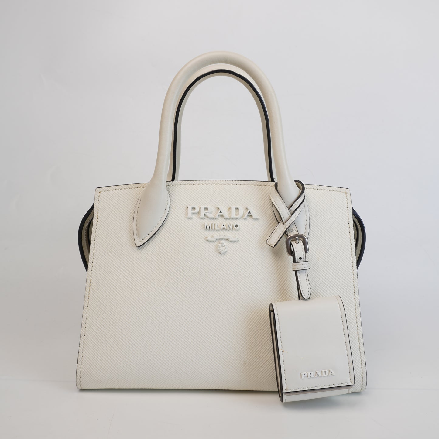 Prada White Cuir Mini