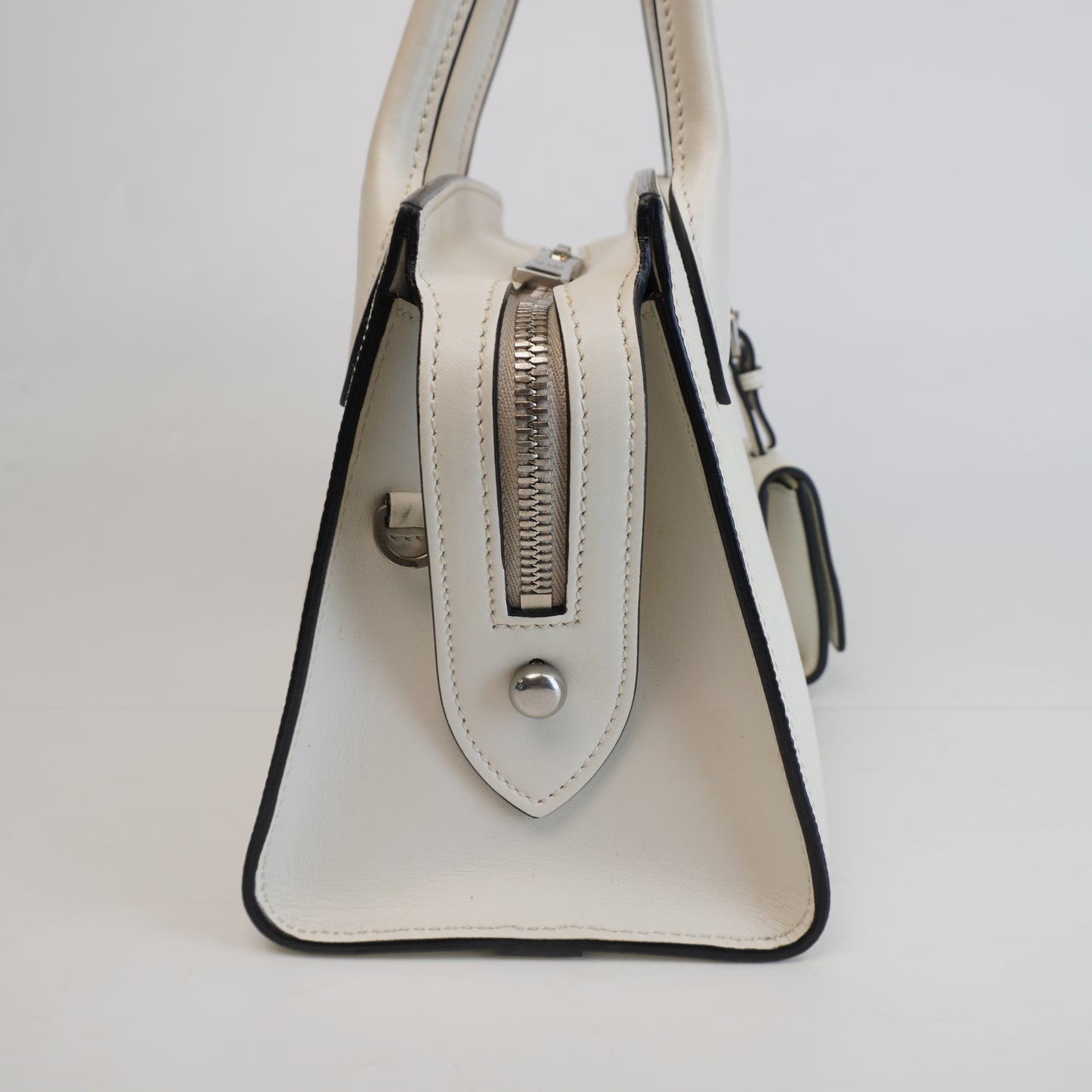 Prada White Cuir Mini