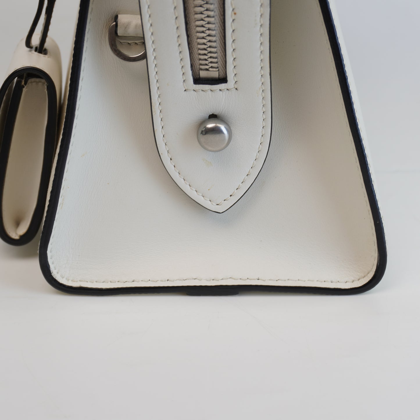 Prada White Cuir Mini