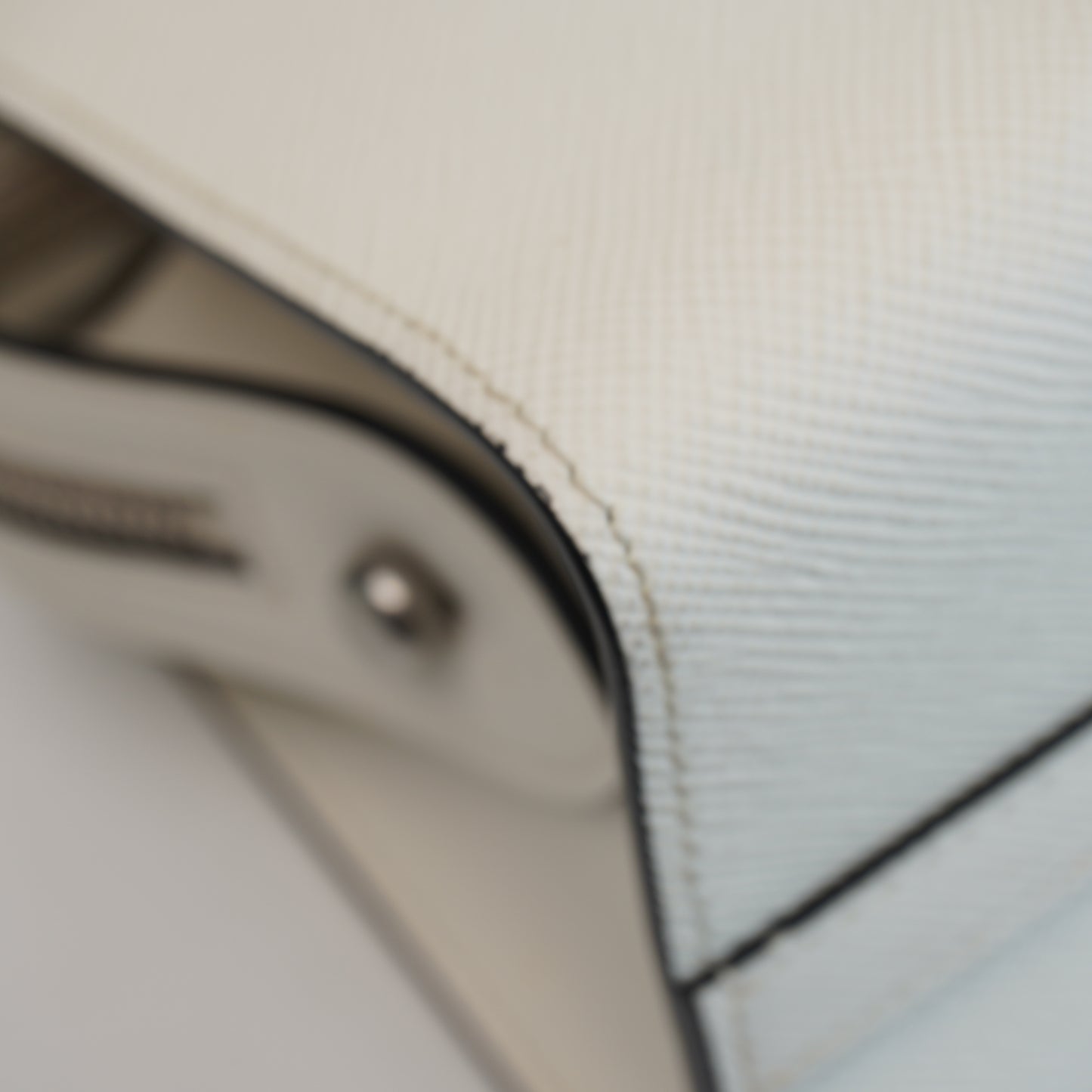 Prada White Cuir Mini
