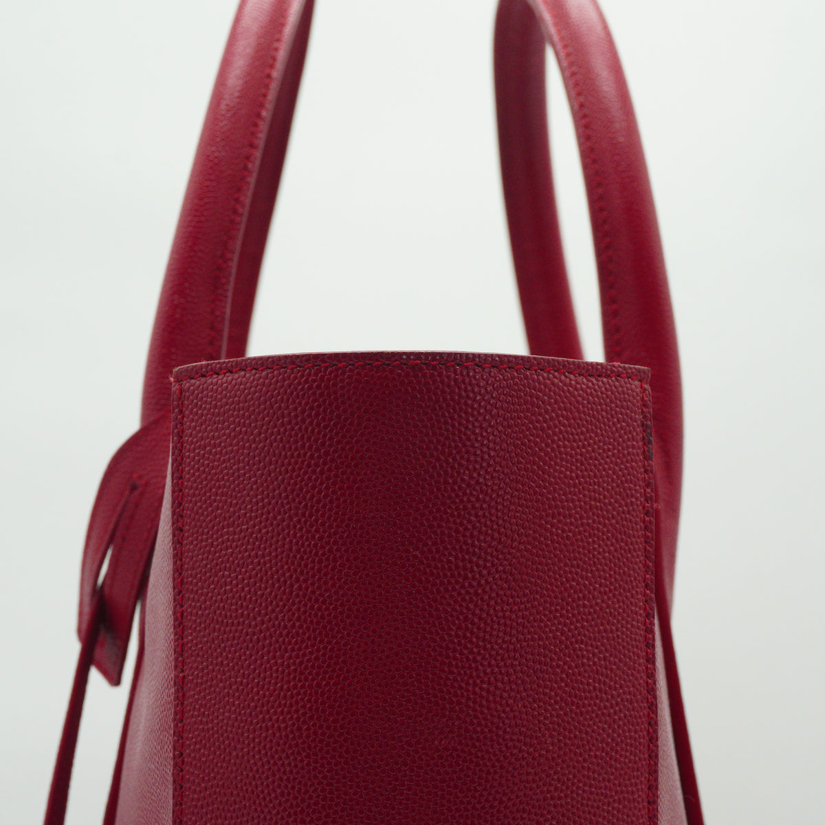 YSL	Museum Tote Bag Red Large GHW