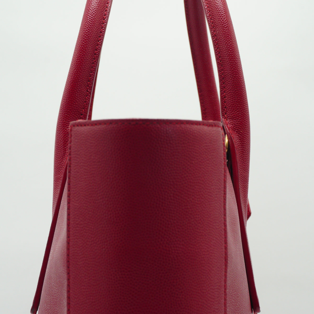 YSL	Museum Tote Bag Red Large GHW