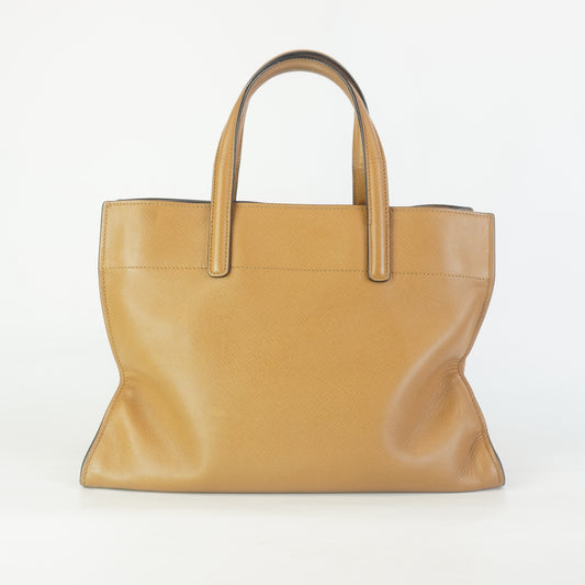 Prada Saffiano Soft Triple Pocket Tote
