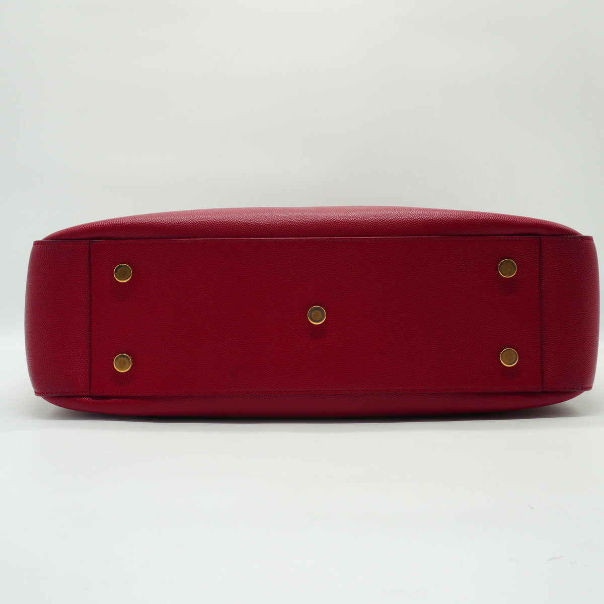 YSL	Museum Tote Bag Red Large GHW
