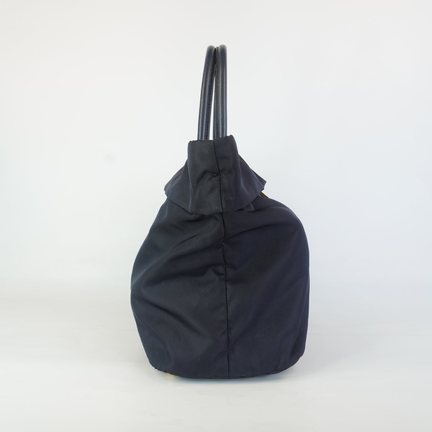 Prada BN2531 Tessuto Nylon Convertible Shopping Medium Tote Blue GHW