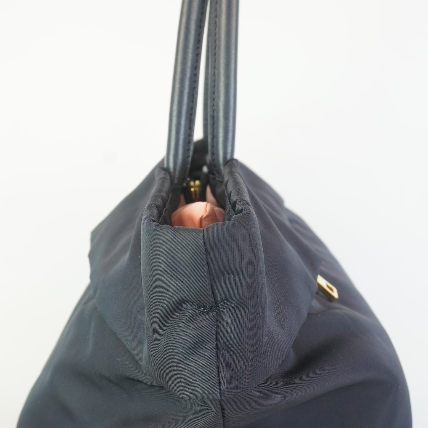 Prada BN2531 Tessuto Nylon Convertible Shopping Medium Tote Blue GHW