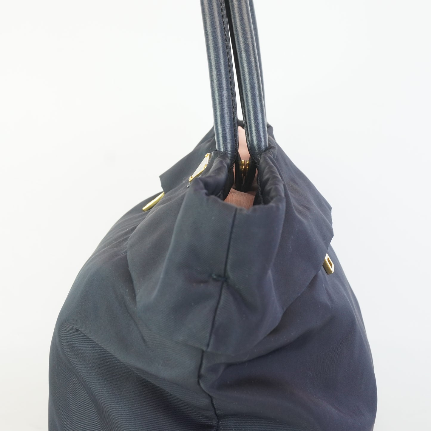 Prada BN2531 Tessuto Nylon Convertible Shopping Medium Tote Blue GHW
