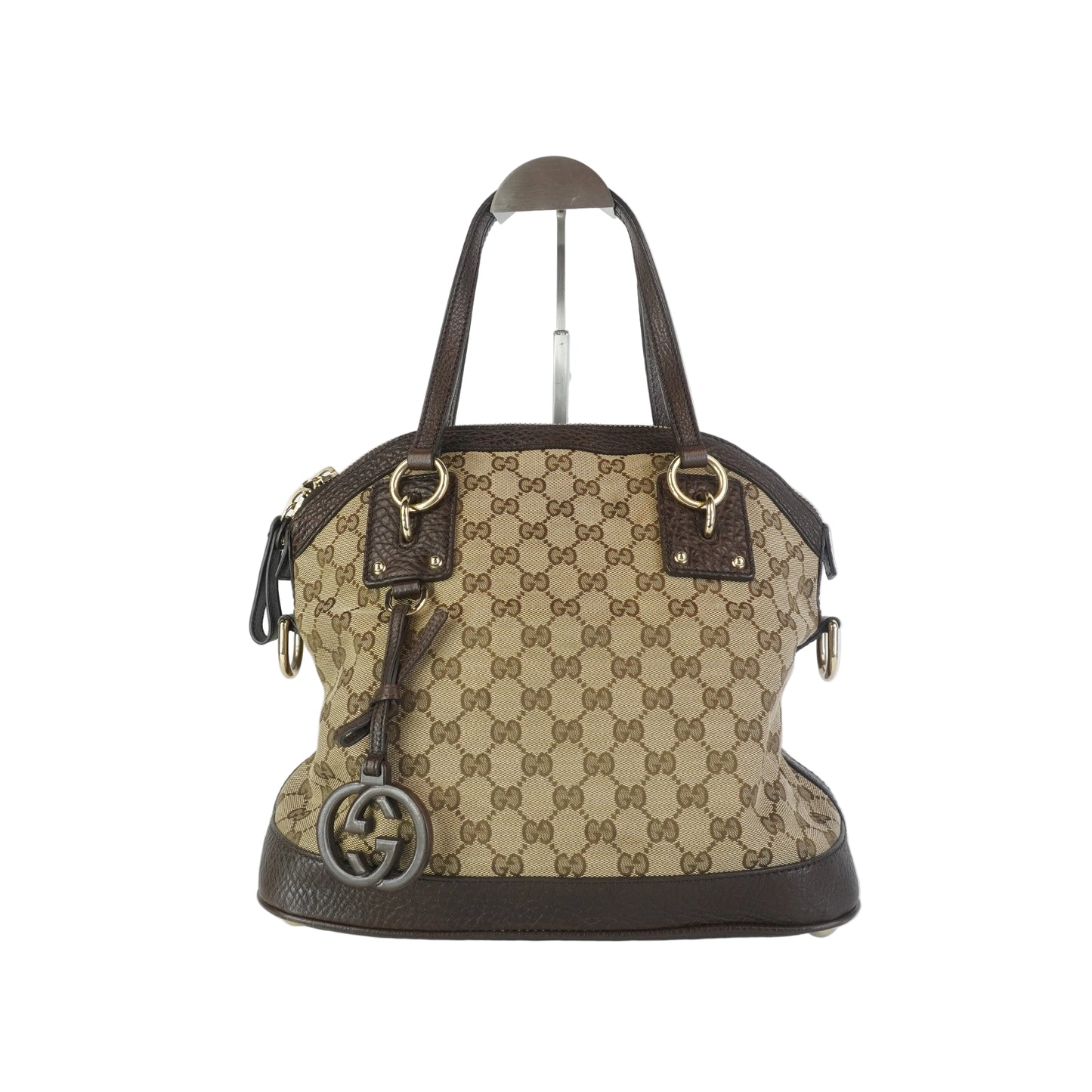 Gucci Medium GG Canvas Charm Dome Satchel