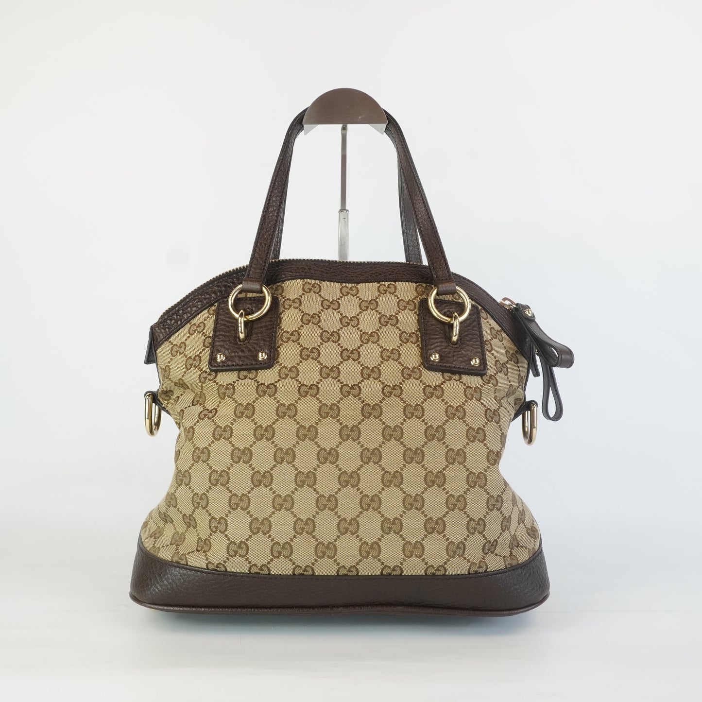 Gucci Medium GG Canvas Charm Dome Satchel