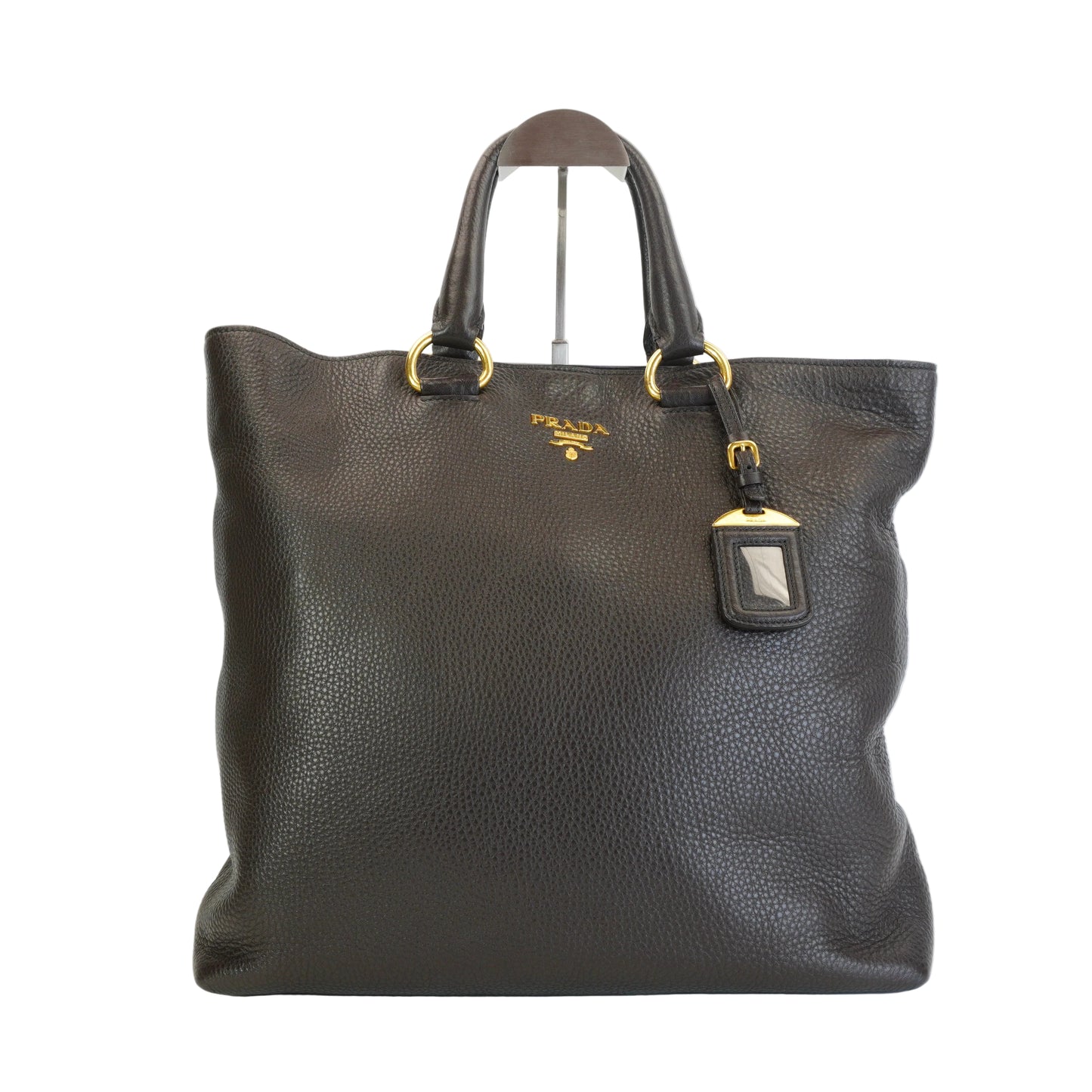 Prada Vitello Daino Shopper Tote GHW Large