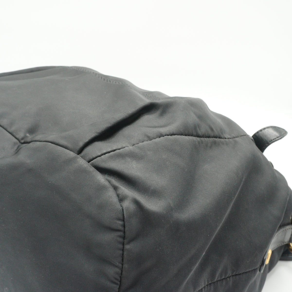Prada	Tessuto Nylon Two Way Shoulder Bag Black Medium GHW