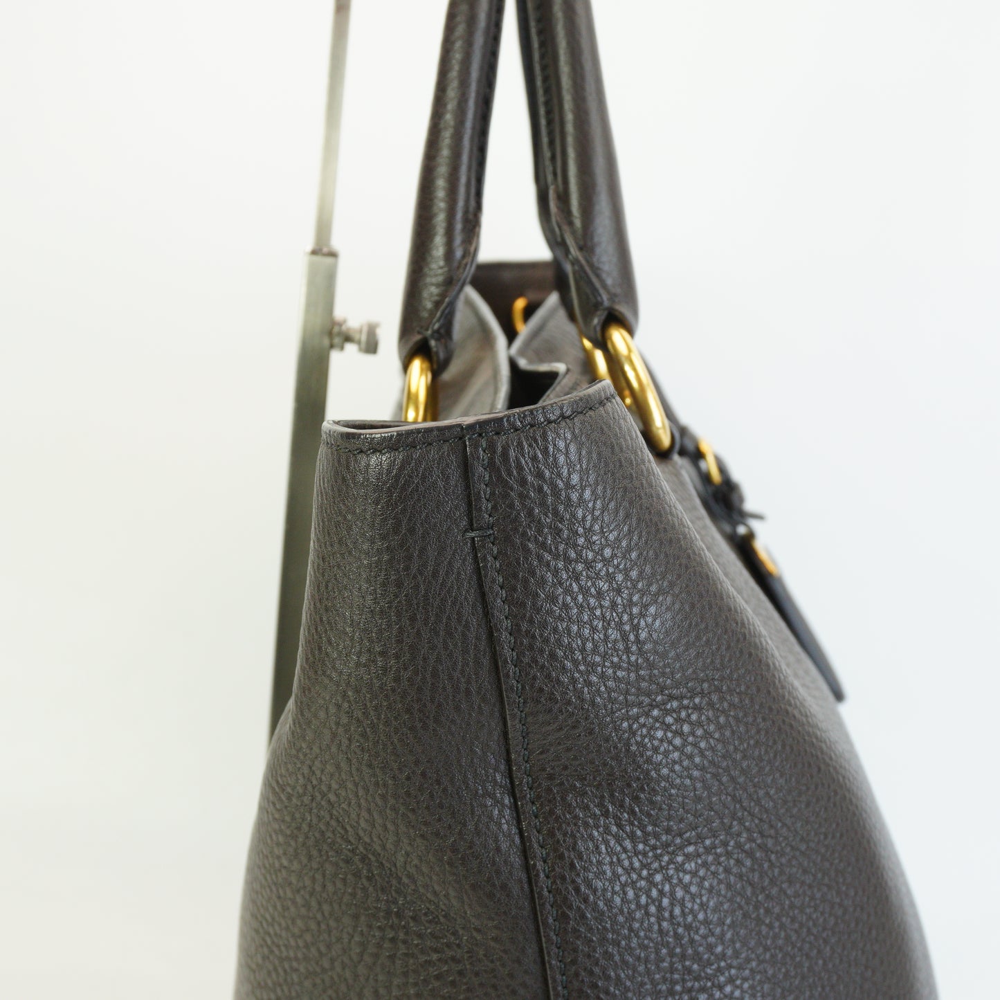 Prada Vitello Daino Shopper Tote GHW Large