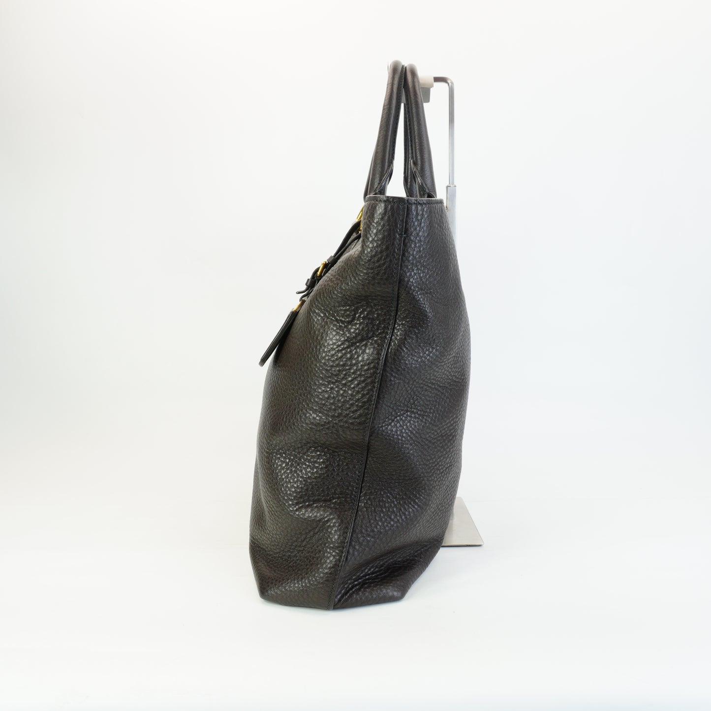 Prada Vitello Daino Shopper Tote GHW Large