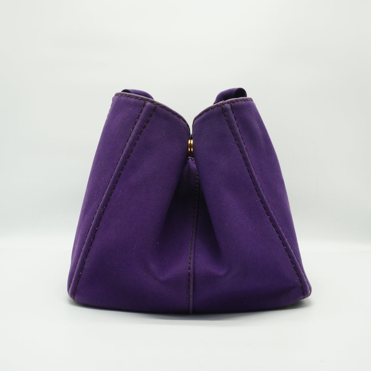 Prada	Canapa Canvas Logo Tote Bag Large Purple GHW