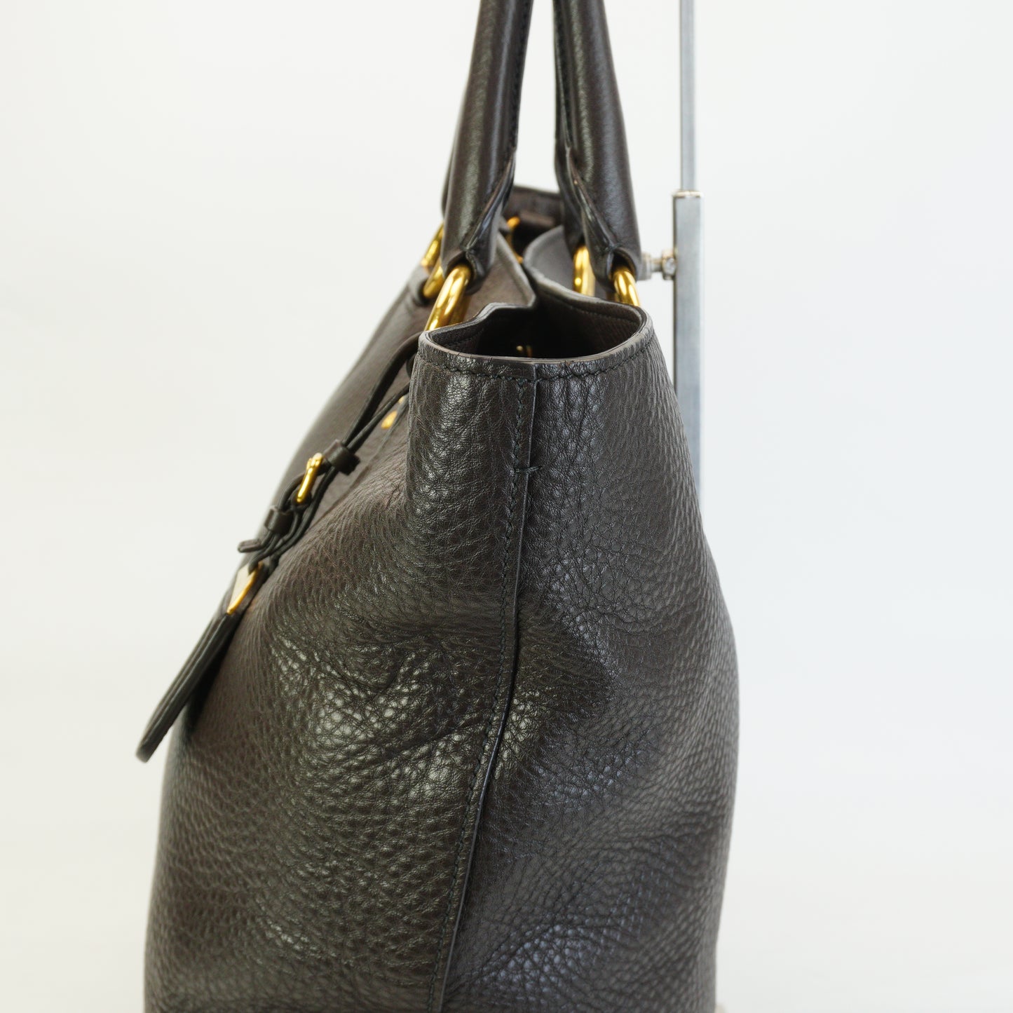 Prada Vitello Daino Shopper Tote GHW Large