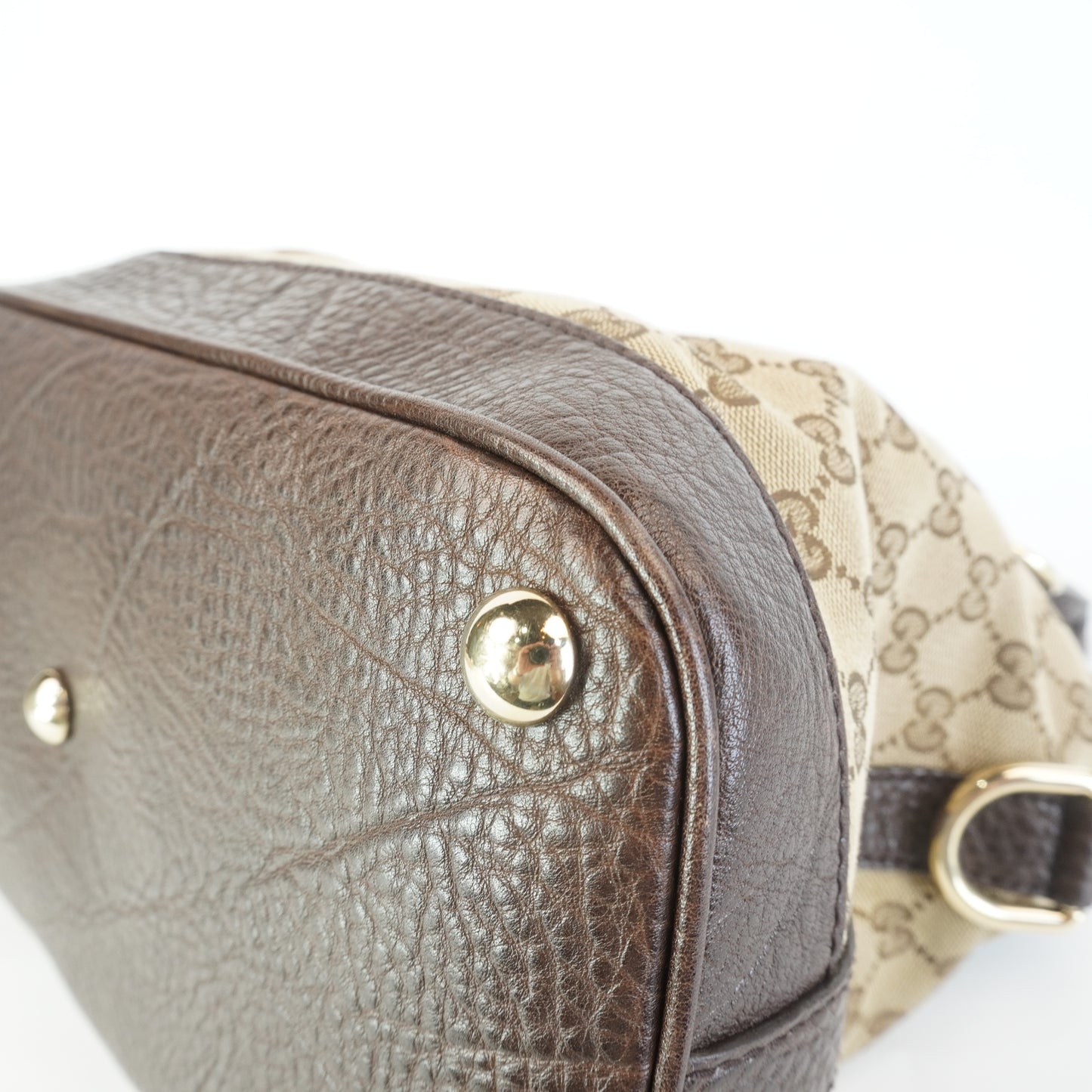 Gucci Medium GG Canvas Charm Dome Satchel