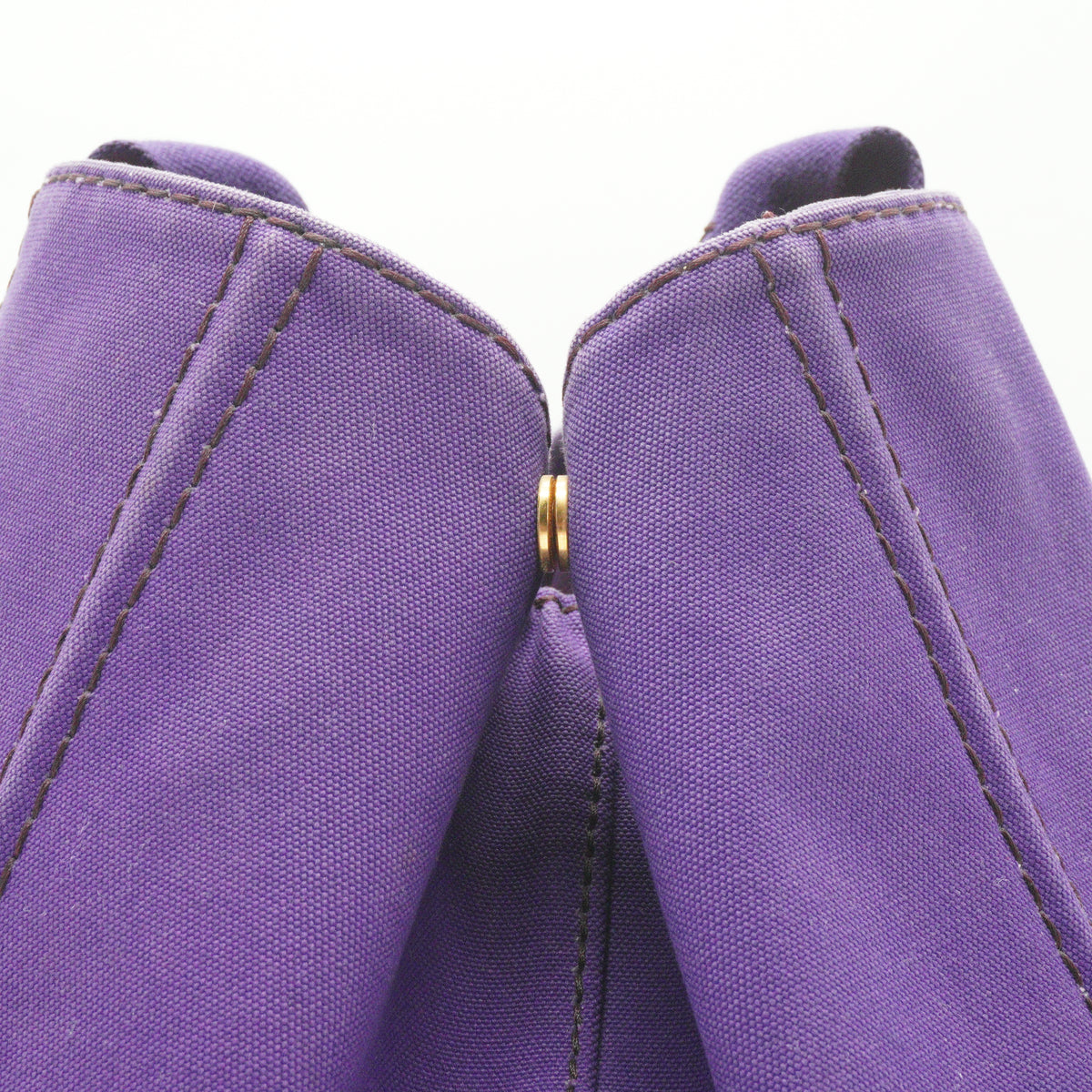 Prada	Canapa Canvas Logo Tote Bag Large Purple GHW