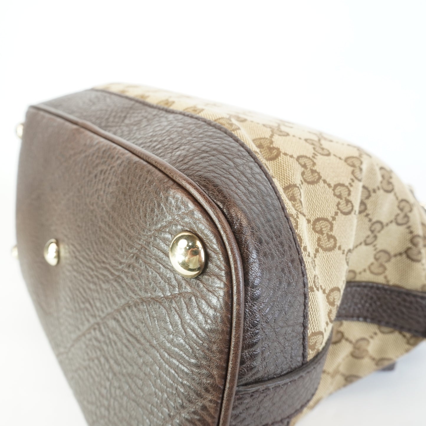 Gucci Medium GG Canvas Charm Dome Satchel