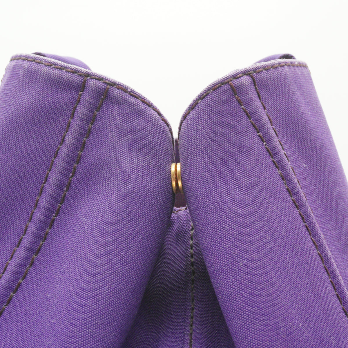 Prada	Canapa Canvas Logo Tote Bag Large Purple GHW