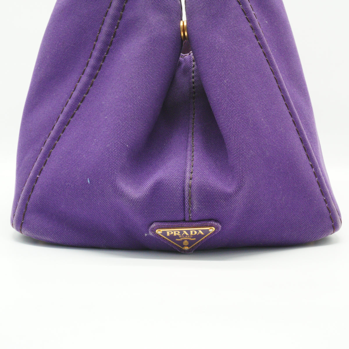 Prada	Canapa Canvas Logo Tote Bag Large Purple GHW
