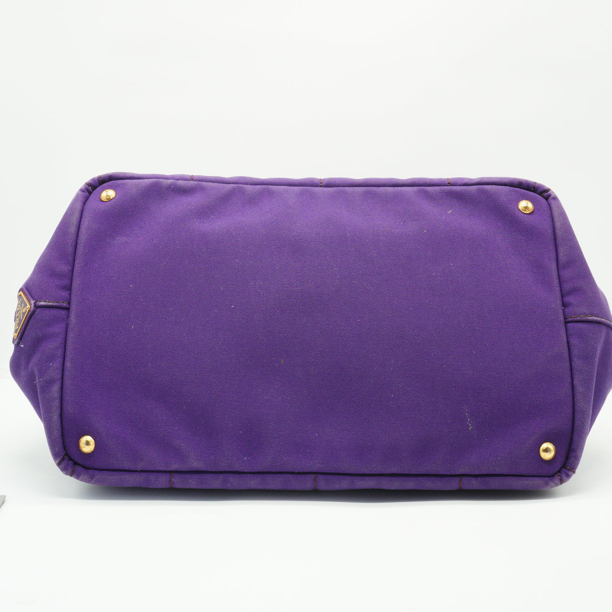 Prada	Canapa Canvas Logo Tote Bag Large Purple GHW