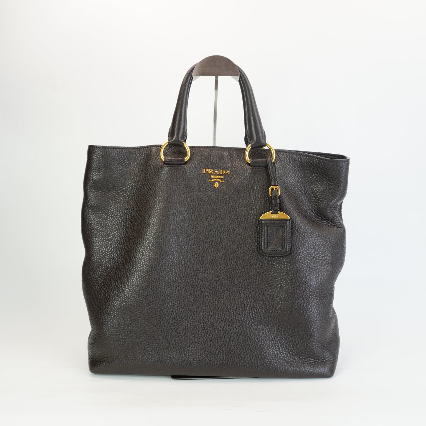 Prada Vitello Daino Shopper Tote GHW Large