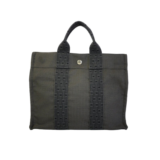 Hermes Herline PM Canvas Tote Bag