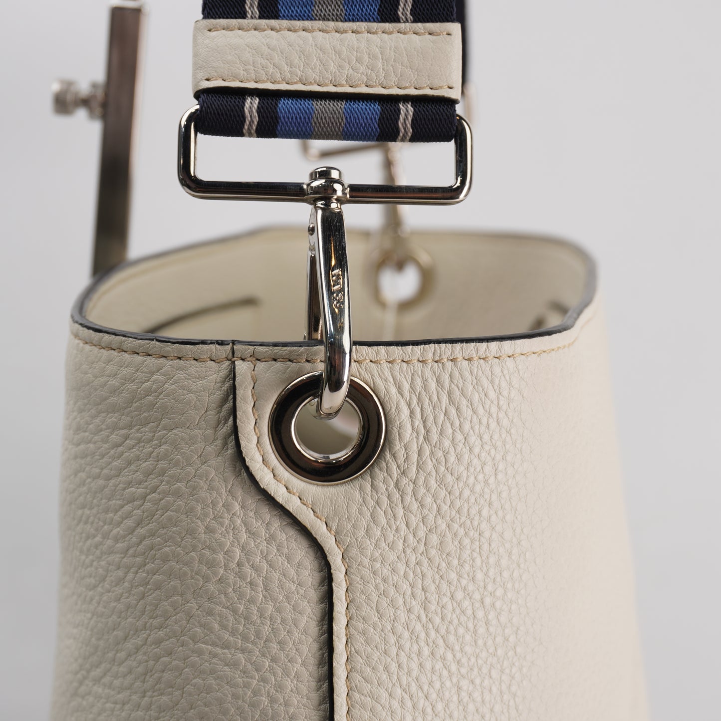 Prada Vitello Bucket White