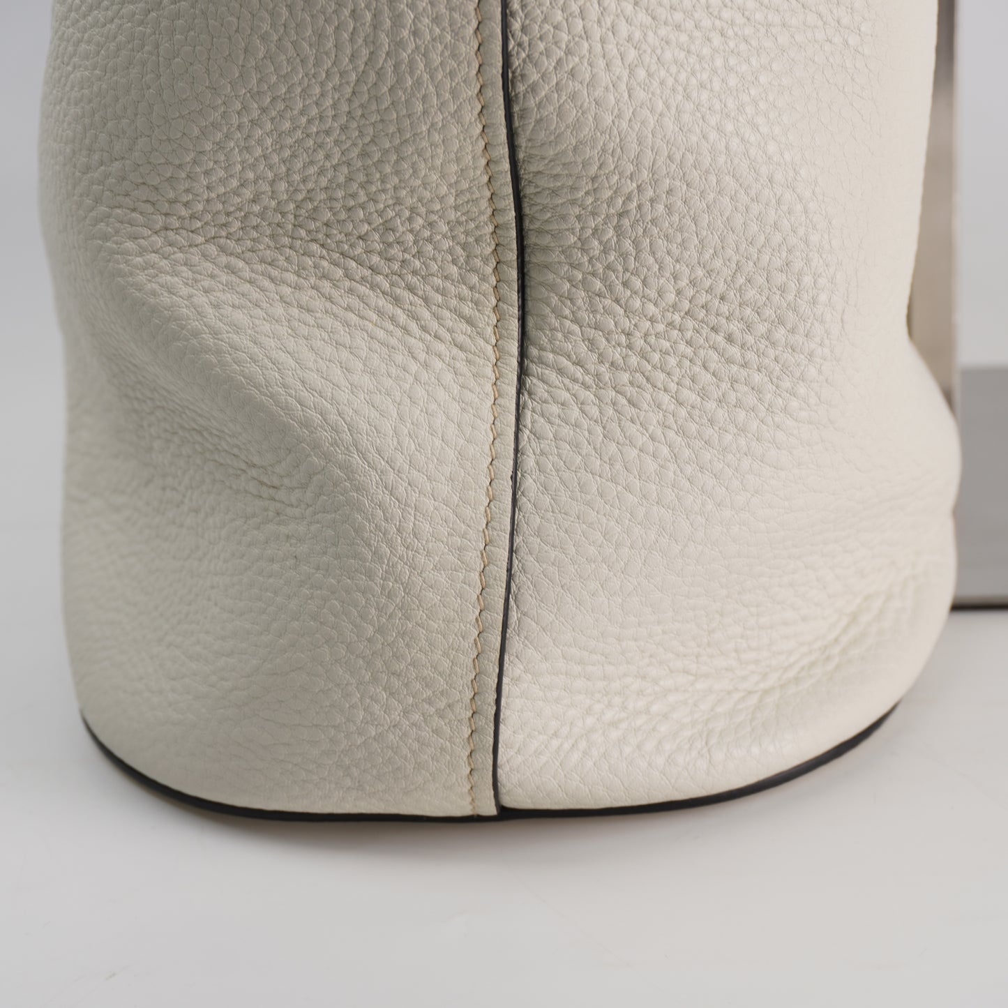 Prada Vitello Bucket White
