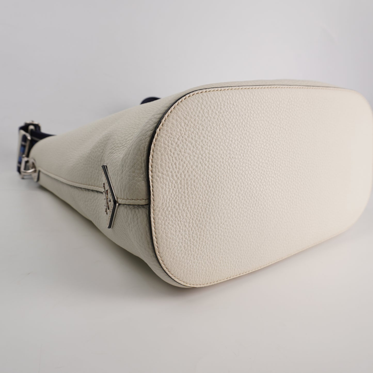 Prada Vitello Bucket White