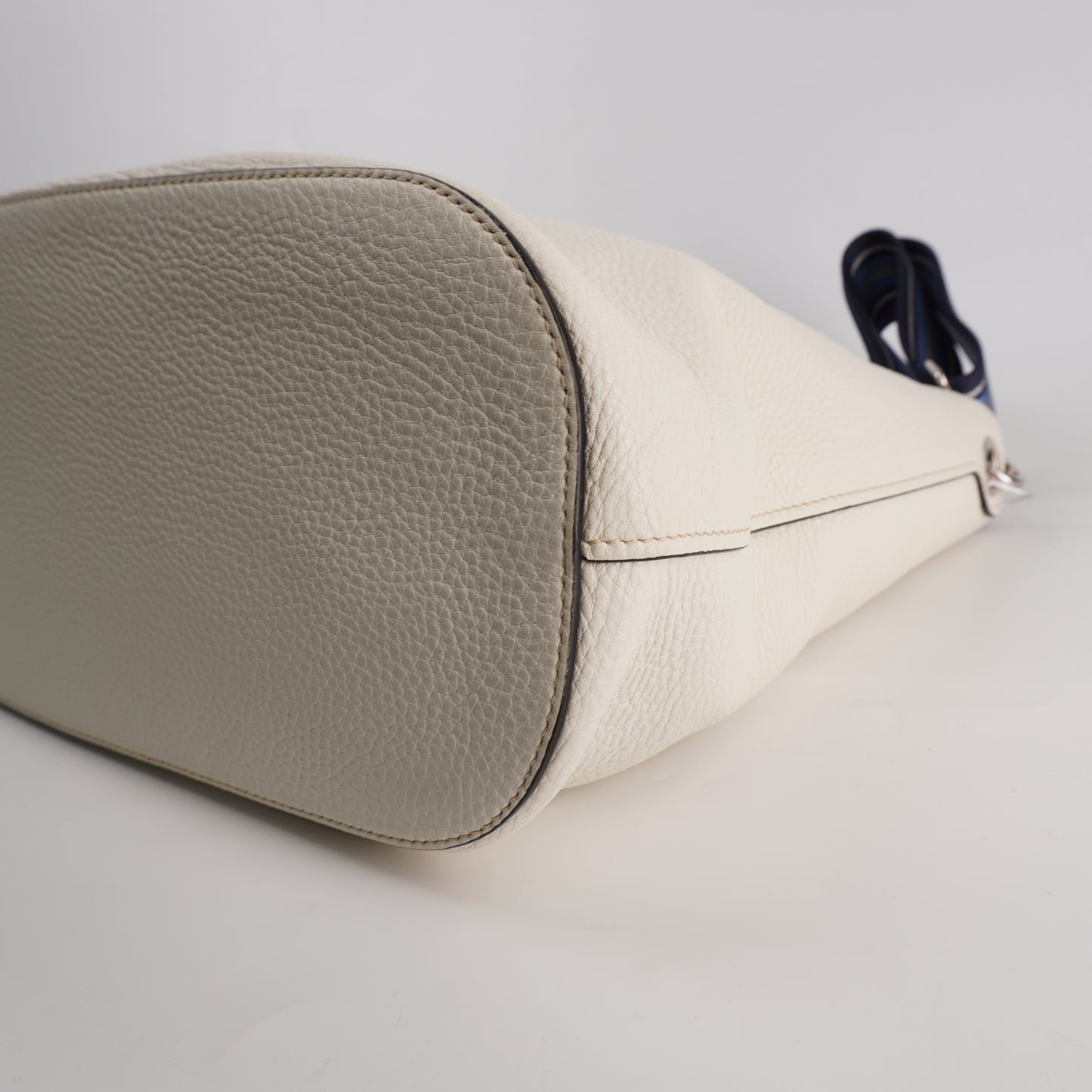 Prada Vitello Bucket White
