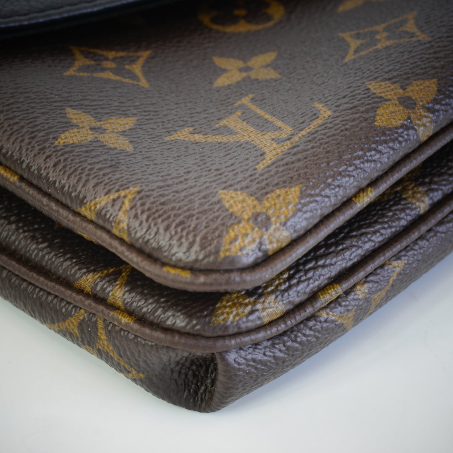 Louis Vuitton	Twice Monogram Canvas Black Crossbody Shoulder Bag GHW Small