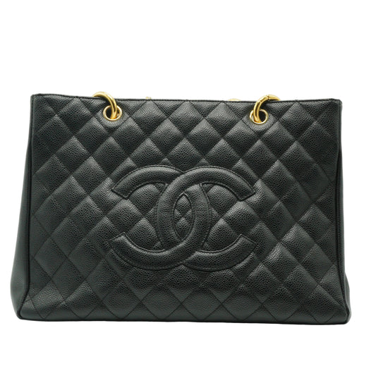 Chanel Grand Shopping Tote Medium Caviar Black