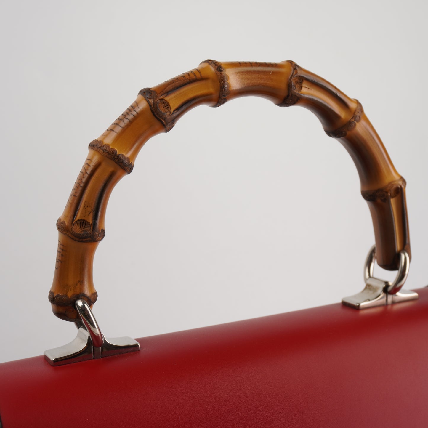 Gucci Lilith-red Bamboo Top Handle