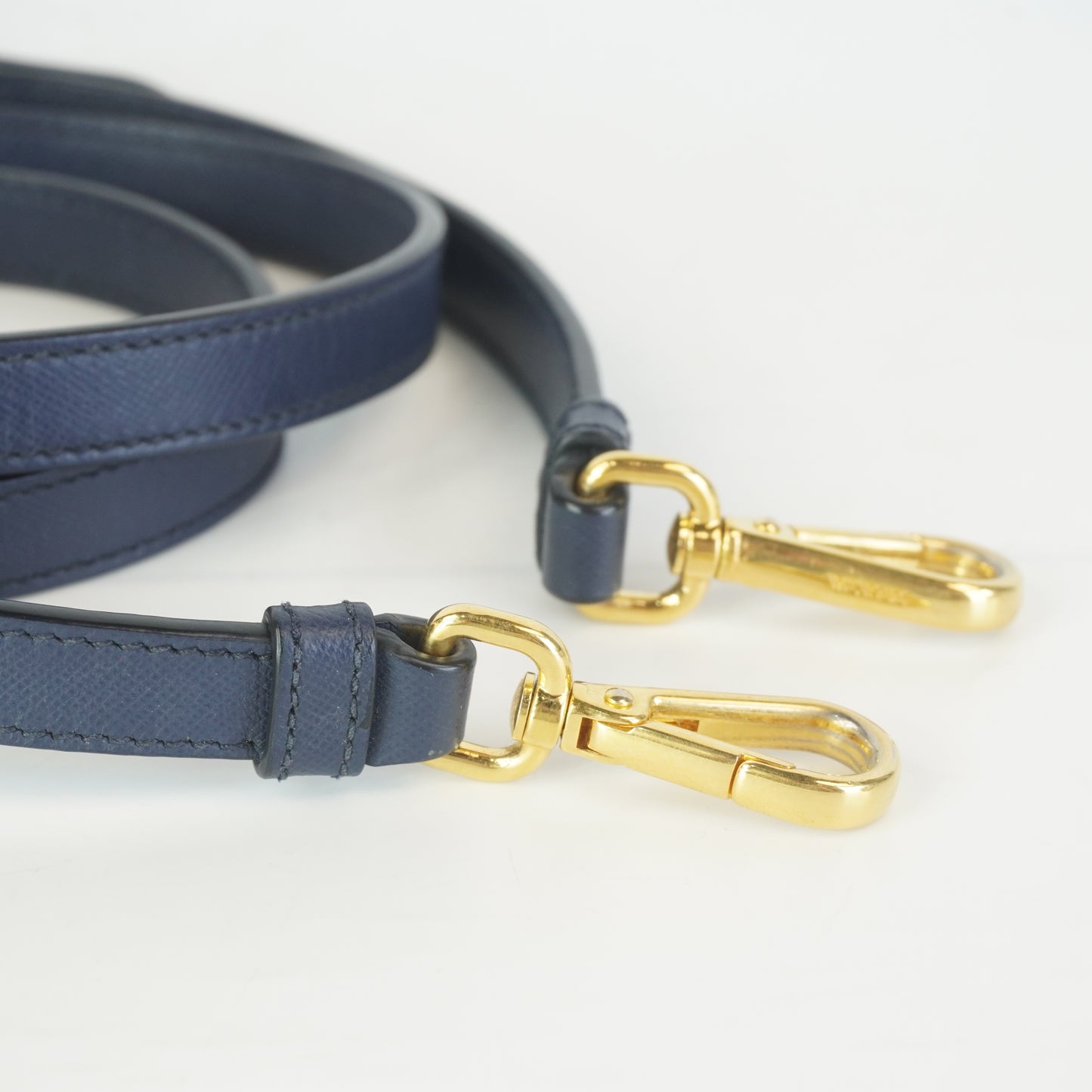 Prada Tessuto Nylon Saffiano Tote Large Navy Blue  GHW
