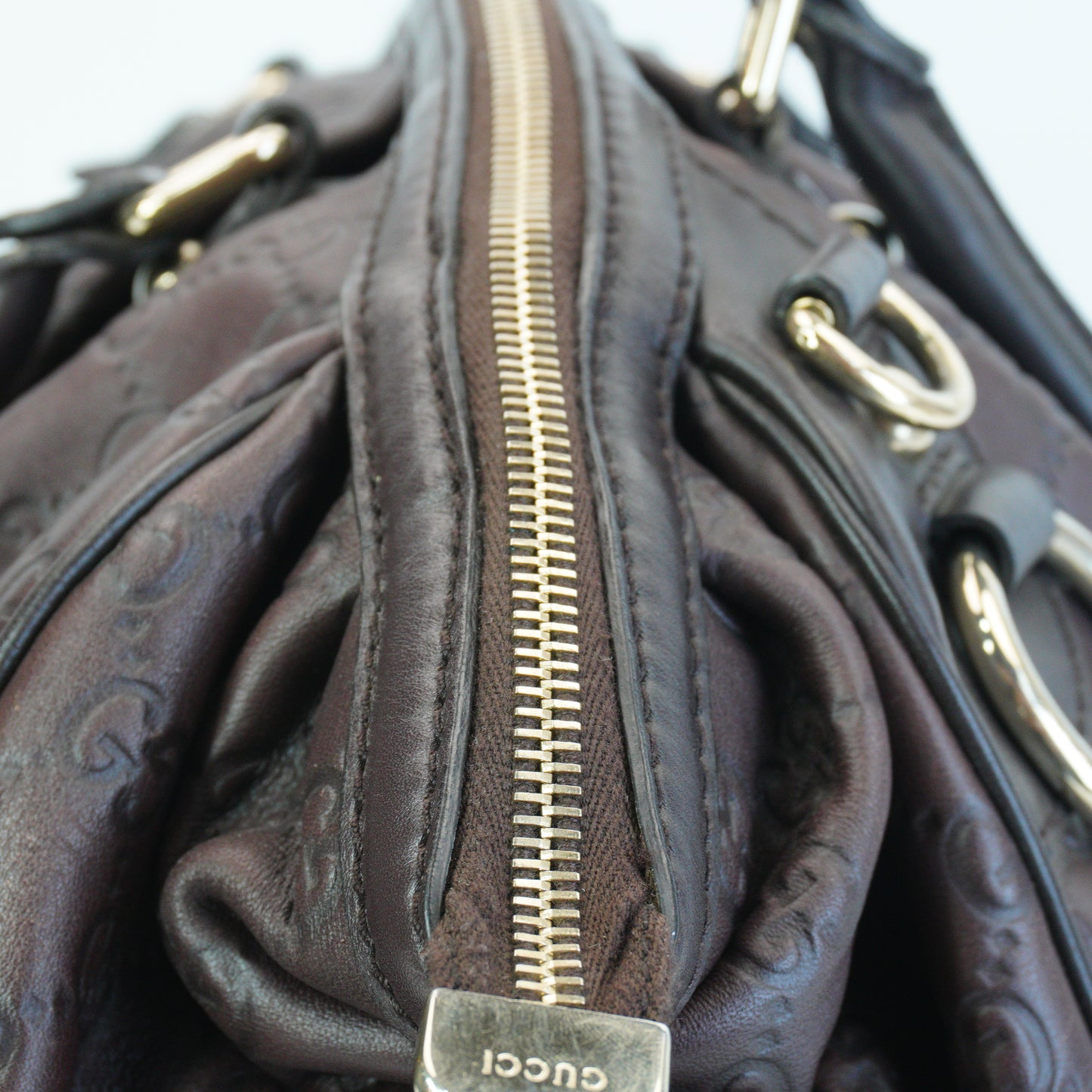 Gucci Guccissima Sukey Boston GHW Medium