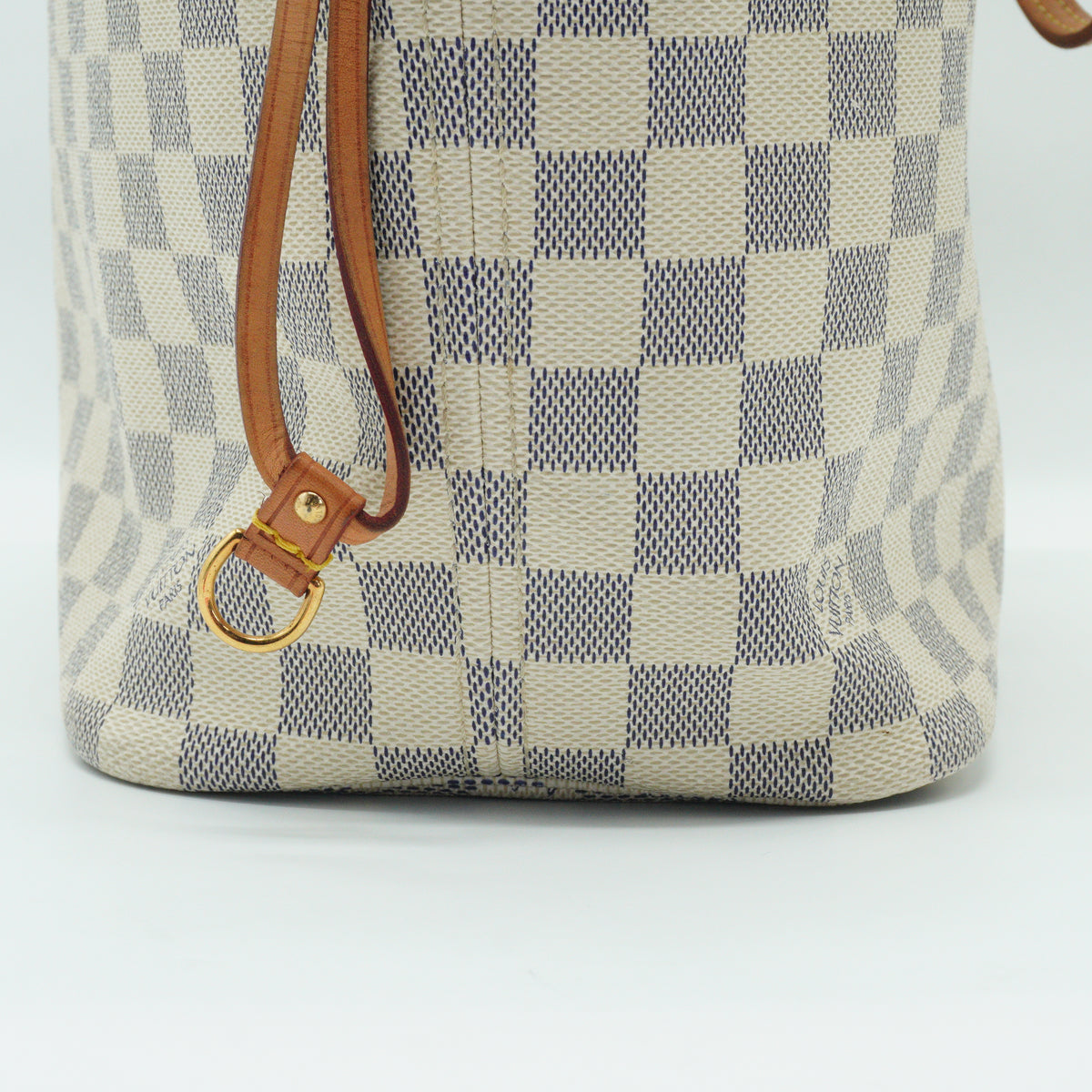 Louis Vuitton	Neverfull MM Azure GHW