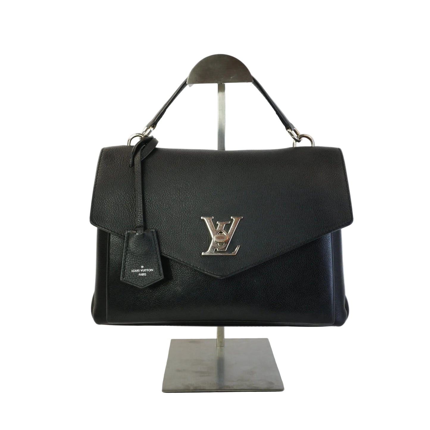 Louis Vuitton	Black Grained Calfskin SHW Medium