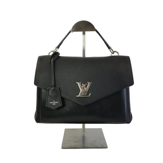 Louis Vuitton	Black Grained Calfskin SHW Medium