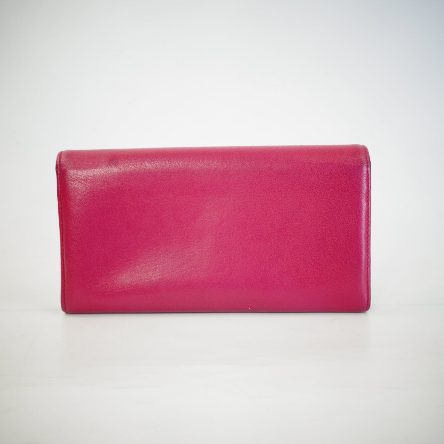 YSL	Belle De Jour Patent Wallet Pink GHW
