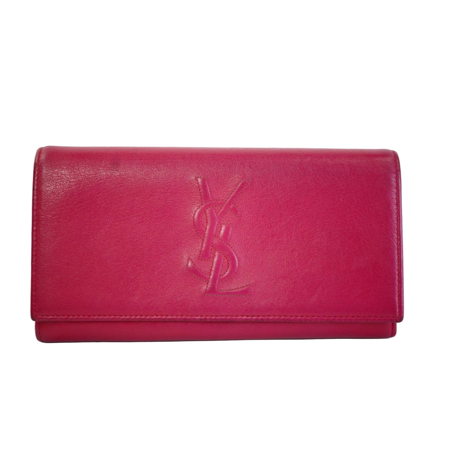 YSL	Belle De Jour Patent Wallet Pink GHW