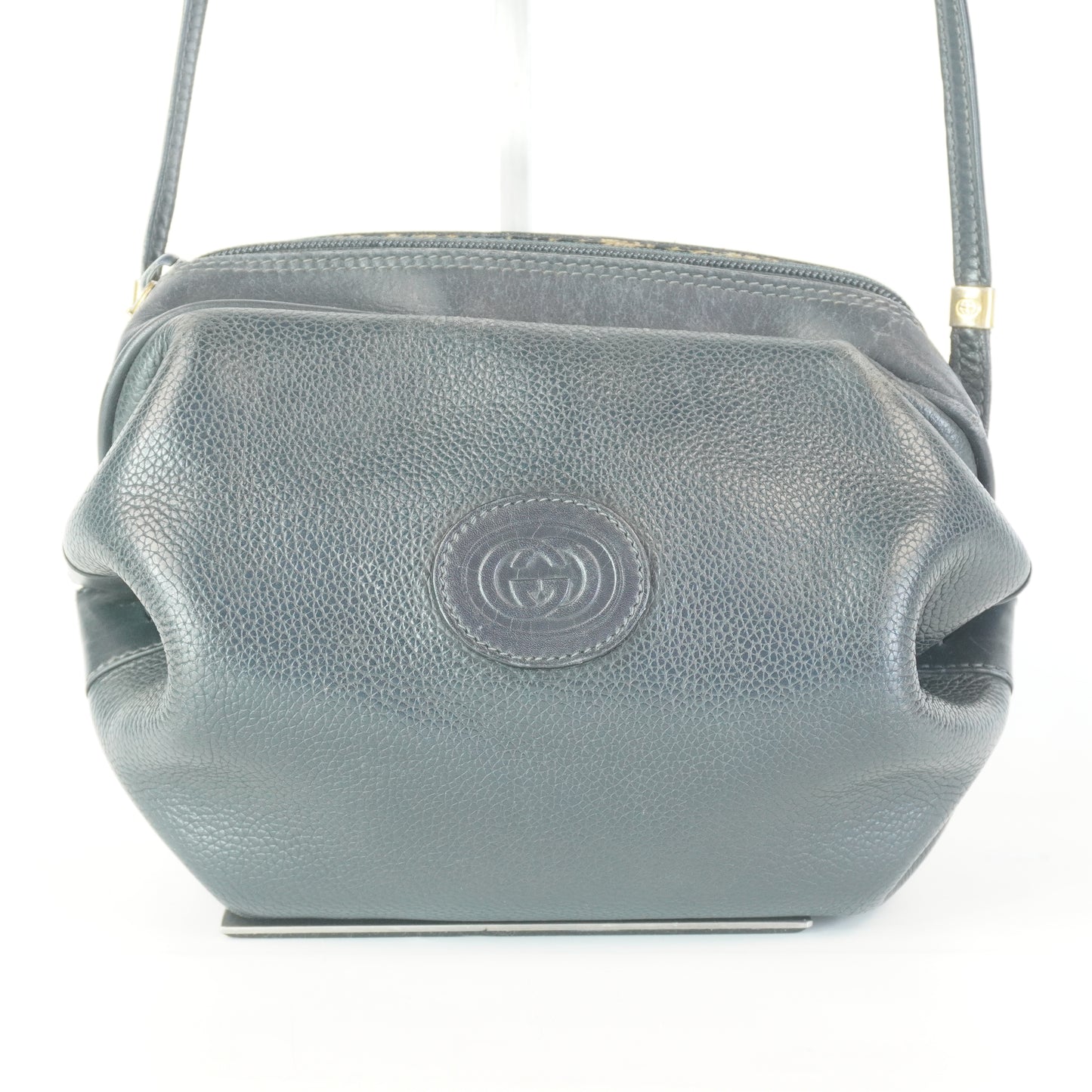 Gucci 20th Century Debbed Leather Crossbody Bag