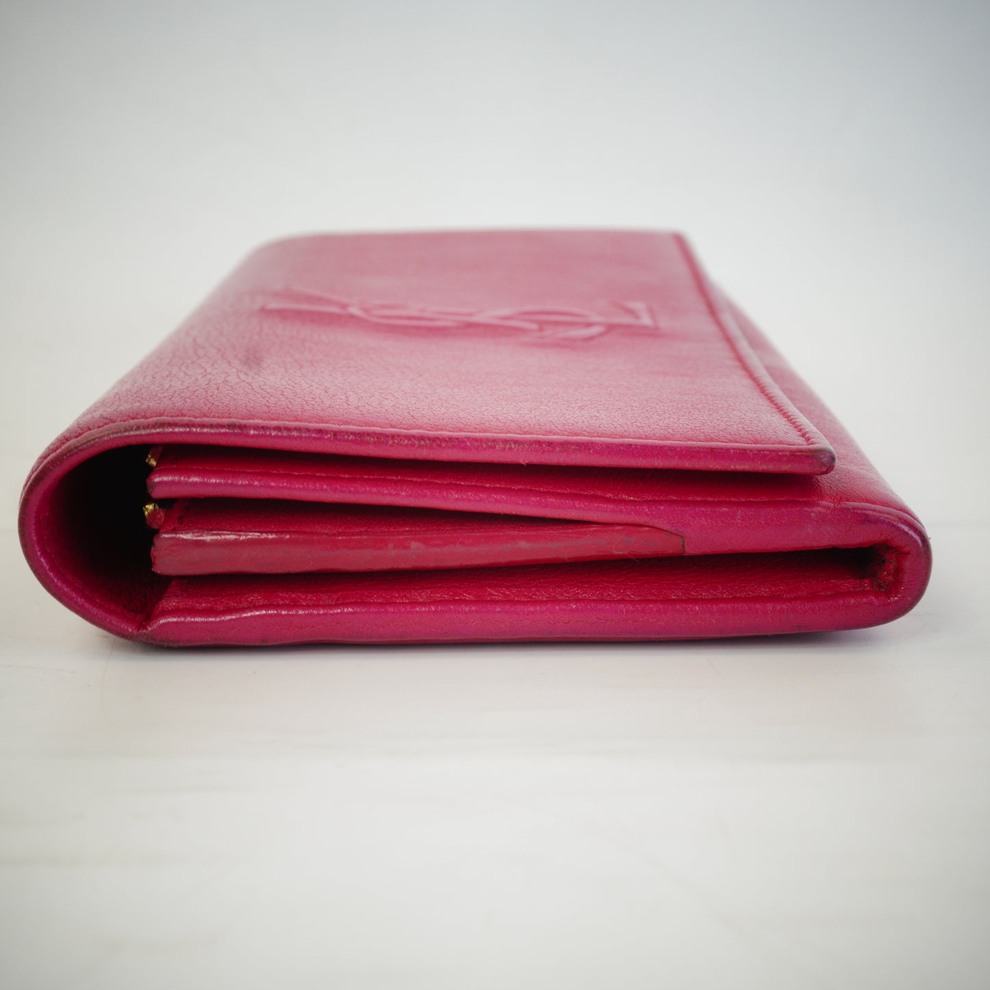 YSL	Belle De Jour Patent Wallet Pink GHW