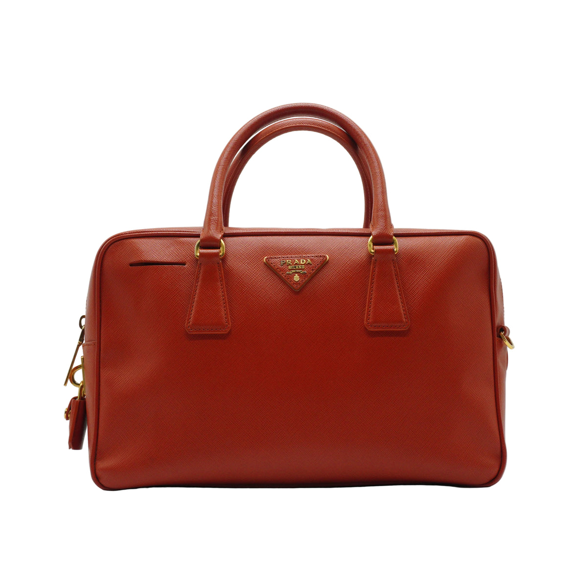 Prada	Saffiano Lux Top Handle Baulleto Bag Medium GHW