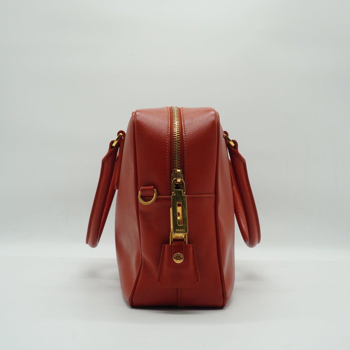 Prada	Saffiano Lux Top Handle Baulleto Bag Medium GHW