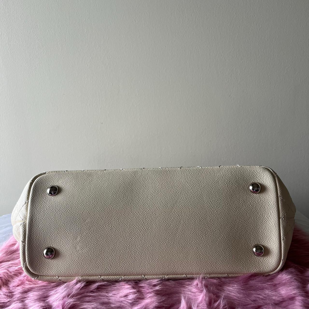 Chanel Daily Shopping Tote Dirty White – 11"H x 14.2"L x 5.1"W